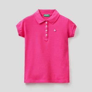 United Colors of Benetton Girls Stretch Cotton Polo (NWT) - Size 10-11